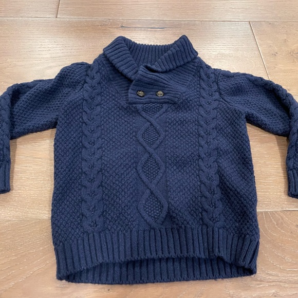 Janie and Jack Navy sweater. Size 3T - Picture 2 of 3